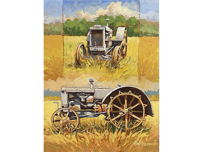 Anitique Tractor oil by Stephen Snider